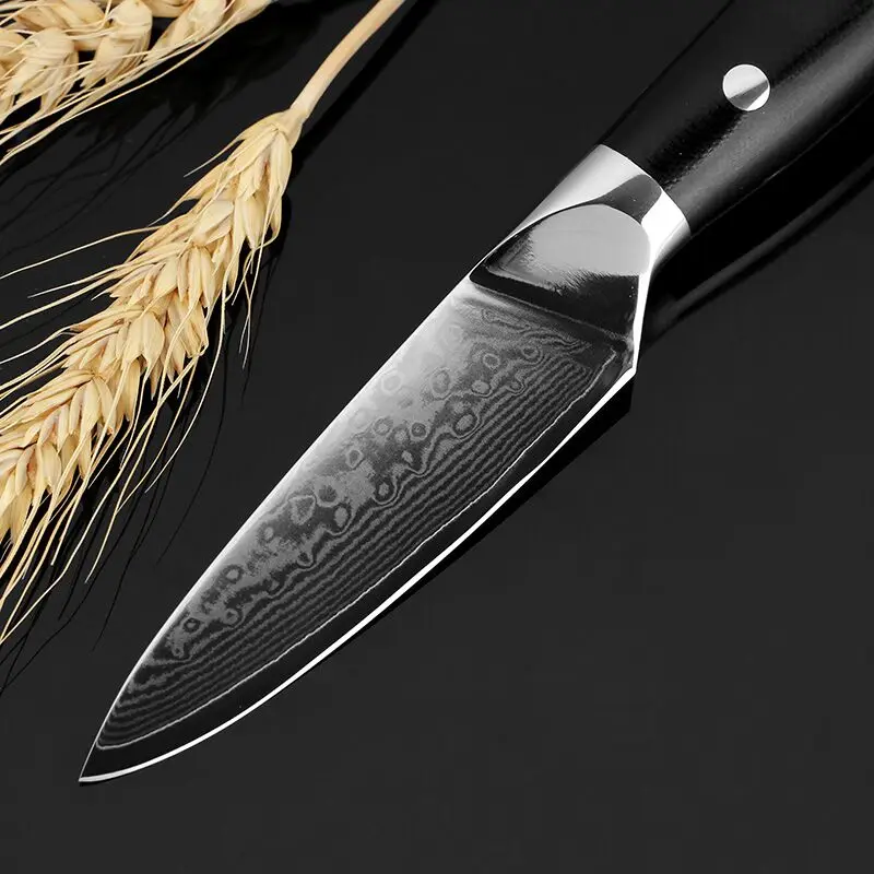 XITUO высокое качество дамасский нож для очистки овощей 67 слоев японский VG10 дамасский стальной нож для чистки кожуры фруктов G10 Ручка кухонные инструменты для повара