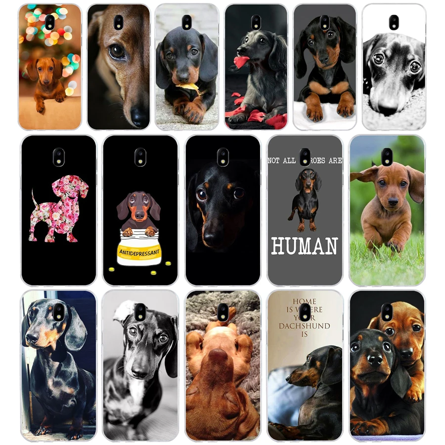145Sd Bassotto Teckel Dackel Dog Custodia Morbida In Silicone Tpu Cover Per Samsung J3 J5 J7 2015 2016 17 J2 Prime J6 Plus 2018