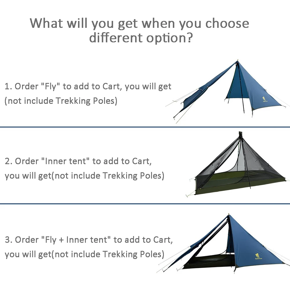 GeerTop Сверхлегкий один человек три сезона альпинизмом палатка Открытый Кемпинг туристическое снаряжение портативные походные палатки 1 3