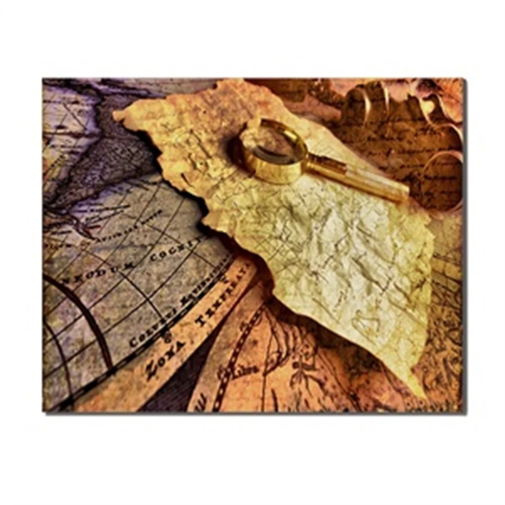 

Poster and Print Ancient Nautical Maps Of Navigation Home Decor Wall Art Picture For Living Room Home Decoration Canvas Printing