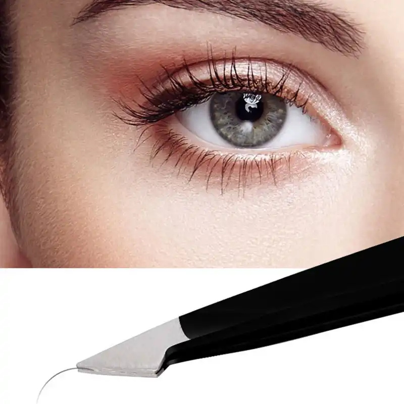 1 Set 4 Pieces Stainless Steel Eyebrow Tweezers For Facial