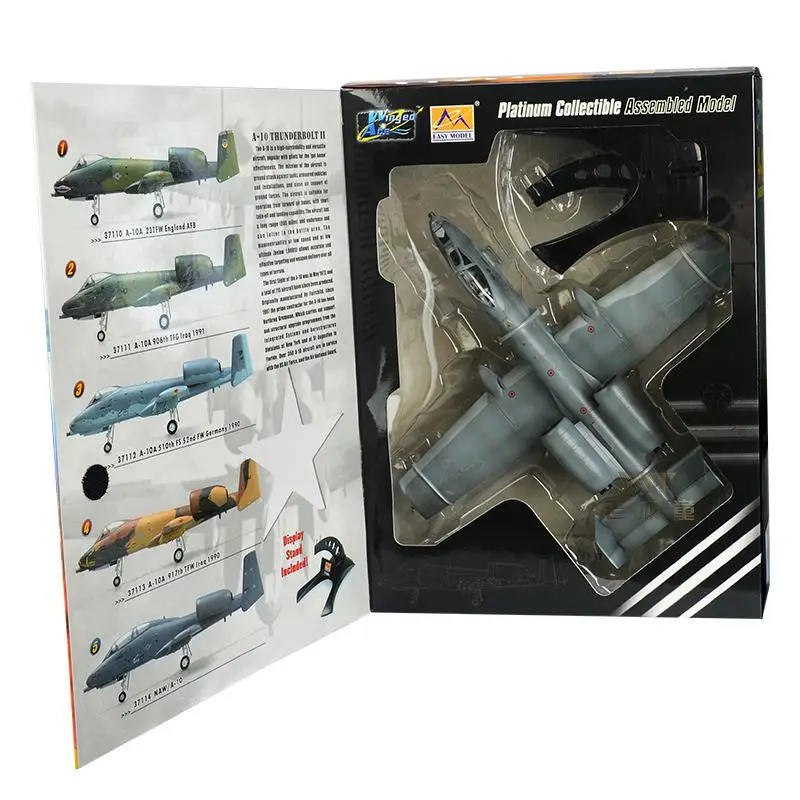 1:72 scale pre-built A-10A jet hog Thunderbolt II Warthog A-10A aircraft collectible hobby finished plastic model