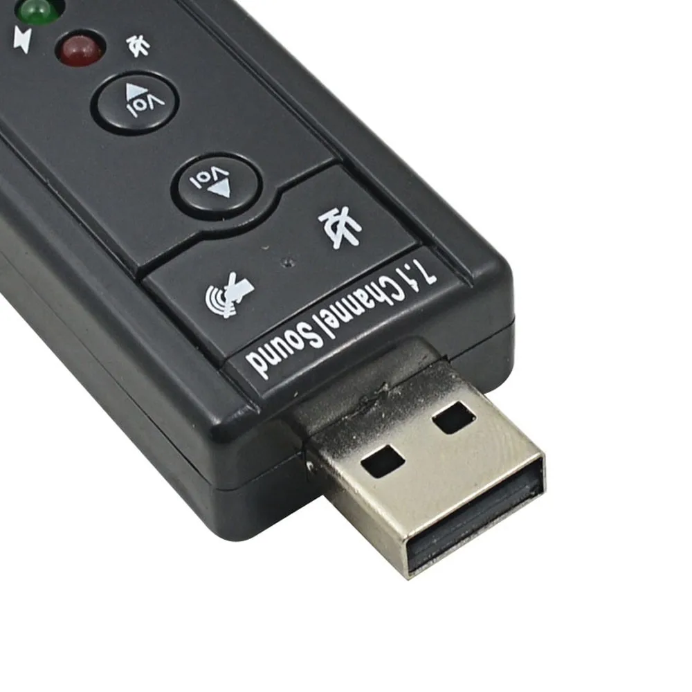 Внешний USB для 3D Аудио USB адаптер звуковой карты 7,1 канальный профессиональный микрофон гарнитура 3,5 мм для Win XP/78 Android Linux