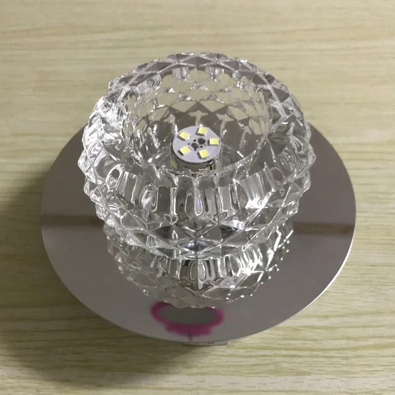 Гостиная круглый светодиодный кристальная лампа для потолка блеск Европейский светодиодный Кристалл прохода коридора крыльцо потолочный светильник для спальни