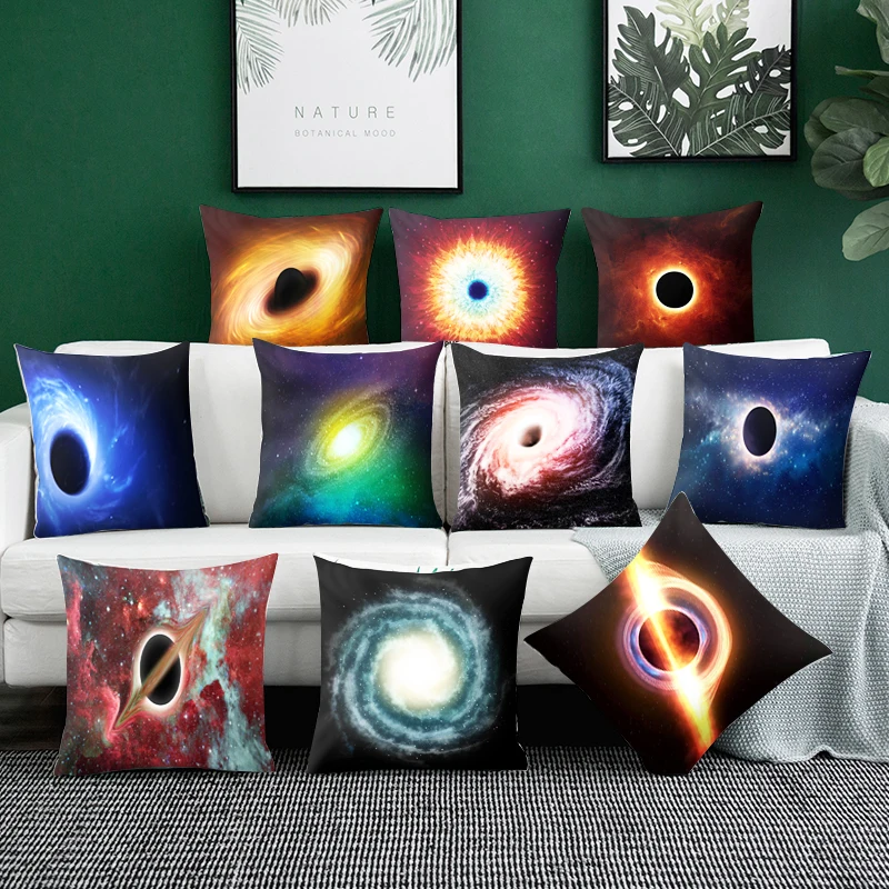 

Black hole Cushion Cover Bohemian Pillow Case Cushion Cover Home Decorative Stellar pillowcase Pillow Cover For Car Decoration