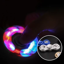 New LED Light font b Fidget b font font b Spinner b font Hand Spinne EDC