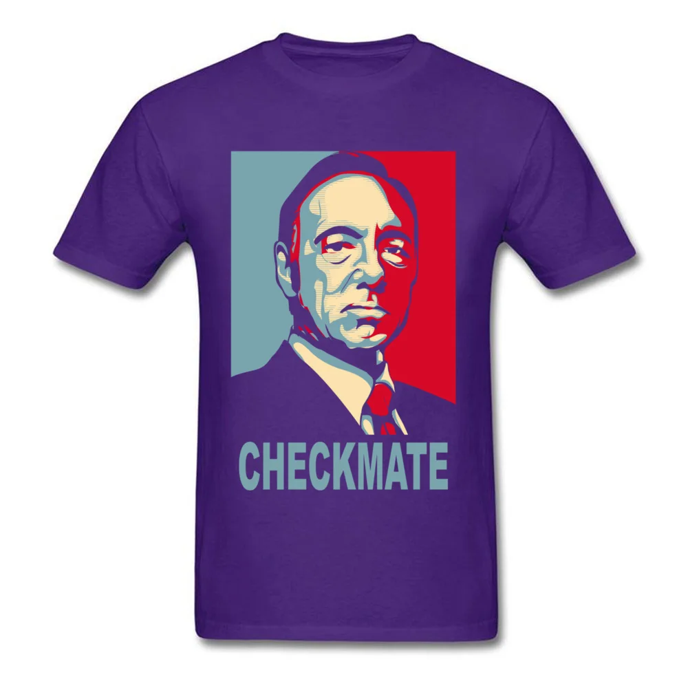 House of Checkmate Men Brand New Simple Style Tops Tees Crew Neck Father Day Pure Cotton T-shirts Group Short Sleeve T-Shirt House of Checkmate purple