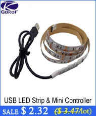 USB Светодиодные ленты 5050 гибкий RGB светодиод полосы света 50 см 1 м 2 м 3 м 4 м 5 м DC5V RGB Цвет Сменные ТВ фонового освещения