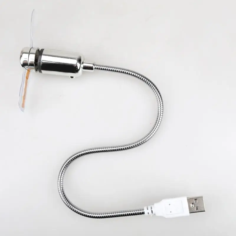 Мини USB2.0 Настольный вентилятор Красочный Светодиодный свет Гибкая длинная рука USB охлаждения Ventilateur для ноутбук, лэптоп, компьютер USB гаджеты