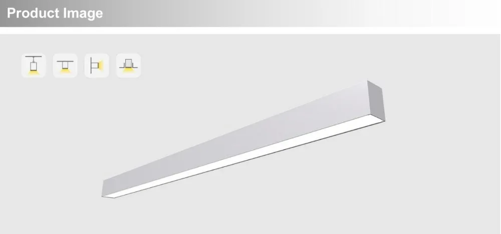 Luminária de Escritório o Envio Gratuito de Luminária de Escritório Ip40 Seamless Acopláveis Lâmpada Linha 30 w Linkable Suspenso Luminária Pendente Levou Luz Linear 10 IP40 seamless acopláveis lâmpada linha 30 w