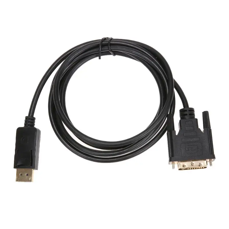 1,8 м Mini display port DP Thunderbolt mini DP To DVI мужской адаптер DVI display port для HDTV/монитора/проектора