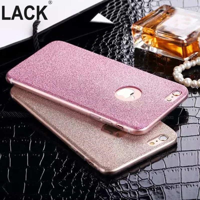 

LACK i6 6S UltraThin Glitter Bling Back Skin Cover for iPhone Crystal Soft Gel TPU Phone Case for iPhone 6 6s Plus Phone Cases