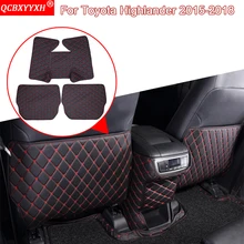 QCBXYYXH автомобильный Стайлинг Авто интерьерное сиденье протектор боковой край защитная накладка наклейка анти-кик коврик для Toyota Highlander