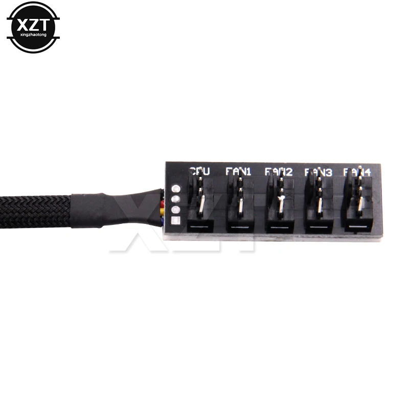 1 до 5 4 контактный разделитель ЦП Molex TX4 PWM адаптер охладителя/чехла/вентилятора