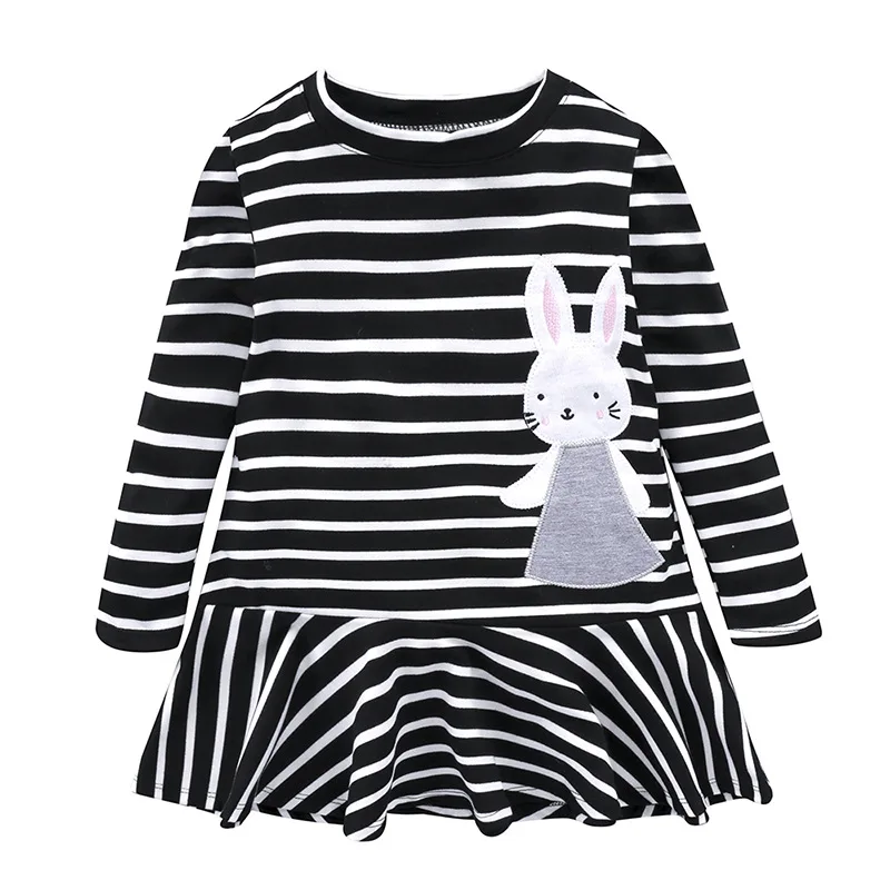 

Kids Girl Dress Baby Clothes Birthday Clothing Stripe Long Sleeve A-Line Dresses for Newborns Wedding Party Princess