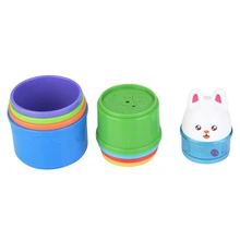 9 шт./компл. пирамида из чашек башня цифры буквы Развивающие игрушки для малышей фольдин Дети Раннее развитие 24 месяца детские игры