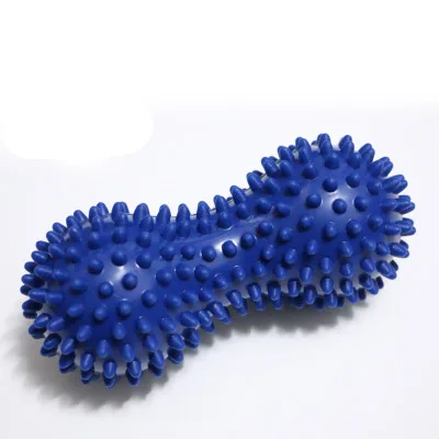 Надувной мяч для фитнеса арахисовый шиповник Йога массажный мяч ручной захват массаж триггерной точки расслабление мышц-цвет случайный - Цвет: Синий