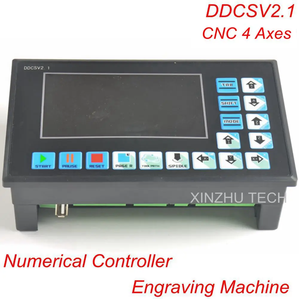 

Numerical Controller Engraving Machine DDCSV2.1 500KHz CNC4 Axis CNC System Step Servo Replace NC Studio MACH3 Offline Controll