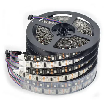 

[Seven Neon]Free shipping wholesale individually addressable 5050 RGB 60leds 30pixels/m dream colorful 5V LPD8806 LED strip