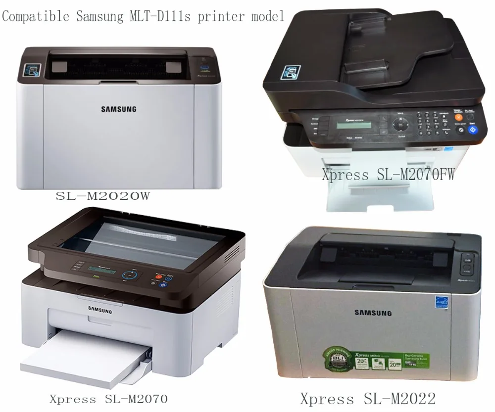 Совместимость mlt-d111s картридж с тонером для samsung 111 M2020W M2022 M2022W M2070 M2070FW M2070W M2071FH лазерный принтер