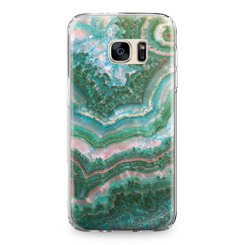 Цветной рок чернил Мрамор ТПУ задняя крышка для samsung Galaxy S4 S5 мини S6 S7 край S8 S9 плюс