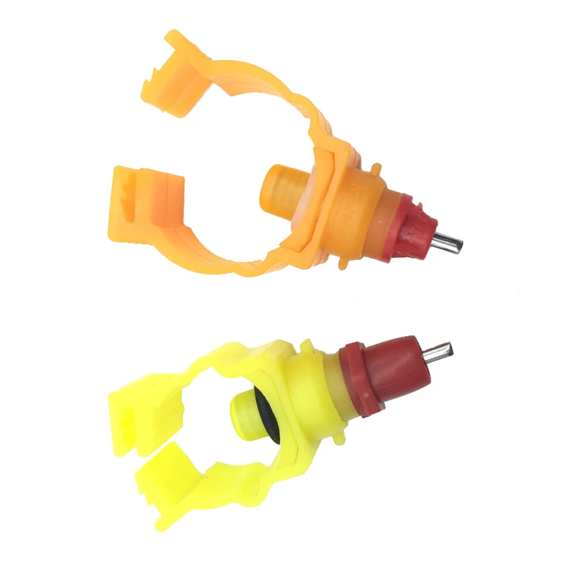 Promoción Bebederos para gallinas con boquilla, 10 Uds., bebederos automáticos para agua, pollo con resorte, bayoneta para beber pollo, equipo especializado 16nAbe88