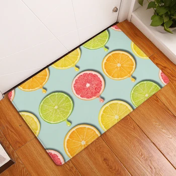 

15 Style Fruit Pattern Print Carpets Anti-Slip Floor Mat Outdoor Rugs Front Door Mats 40X60 50X80cm.