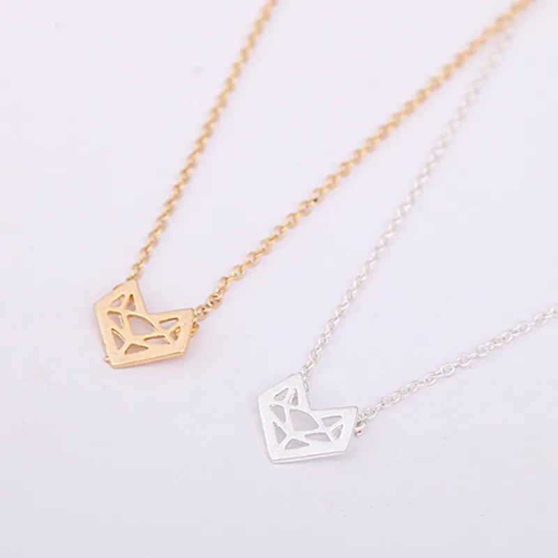 Us 1124 19 Offorigami Fuchs Halskette In Gold Oder Silber Fuchs Edelstahl Halskette Fuchs Schmuck Brautjungfer Geschenk Für Frauen In
