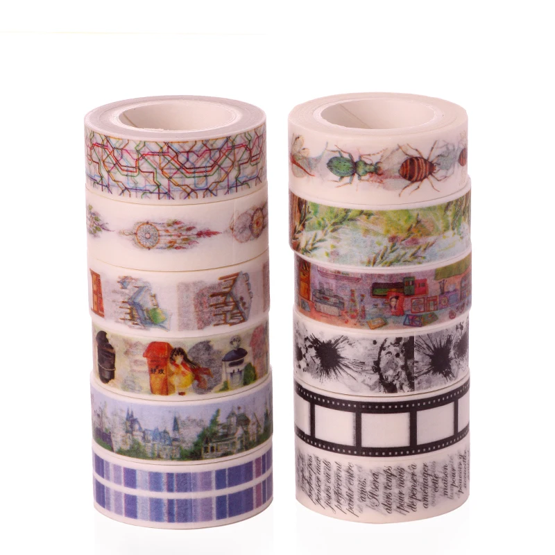 2016 New patterns cartoon doraemon cat printed decoration paper tape | Канцтовары для офиса и дома