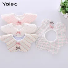 Детские нагрудники из хлопка с цветочным принтом, водонепроницаемый тканевый Нагрудник слюнявчик полотенце, детские нагрудники для кормления младенцев