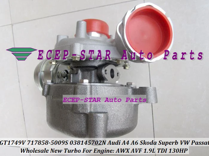 GT1749V 717858-5008S 717858-5009S 038145702N for AUDI A4 A6 SKODA Superb VW PASSAT TDI 1.9L 130HP AWX AVF turbocharger (3)