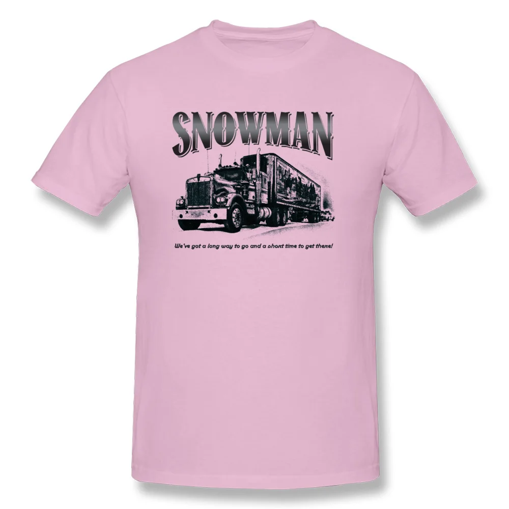 Casual Short Sleeve Tops Tees Summer Round Neck Pure Cotton Men Tshirts cosie Casual Tee-Shirts Newest Top Quality Smokey and the Bandits Snowman 1906 pink
