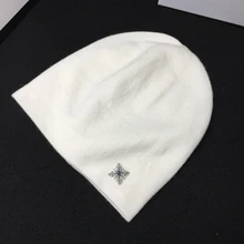 Вязаная шапка в европейском и американском стиле, шапка с высоким воротником, baotou, новая зимняя шапка фиолетового цвета, иногда постоянно со стразами