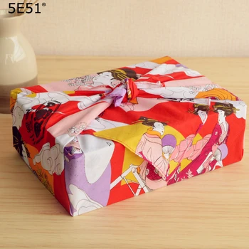 

Japanese furoshiki cotton 100% / Japan classic Tradition figure printed 50cm/ Many Uses