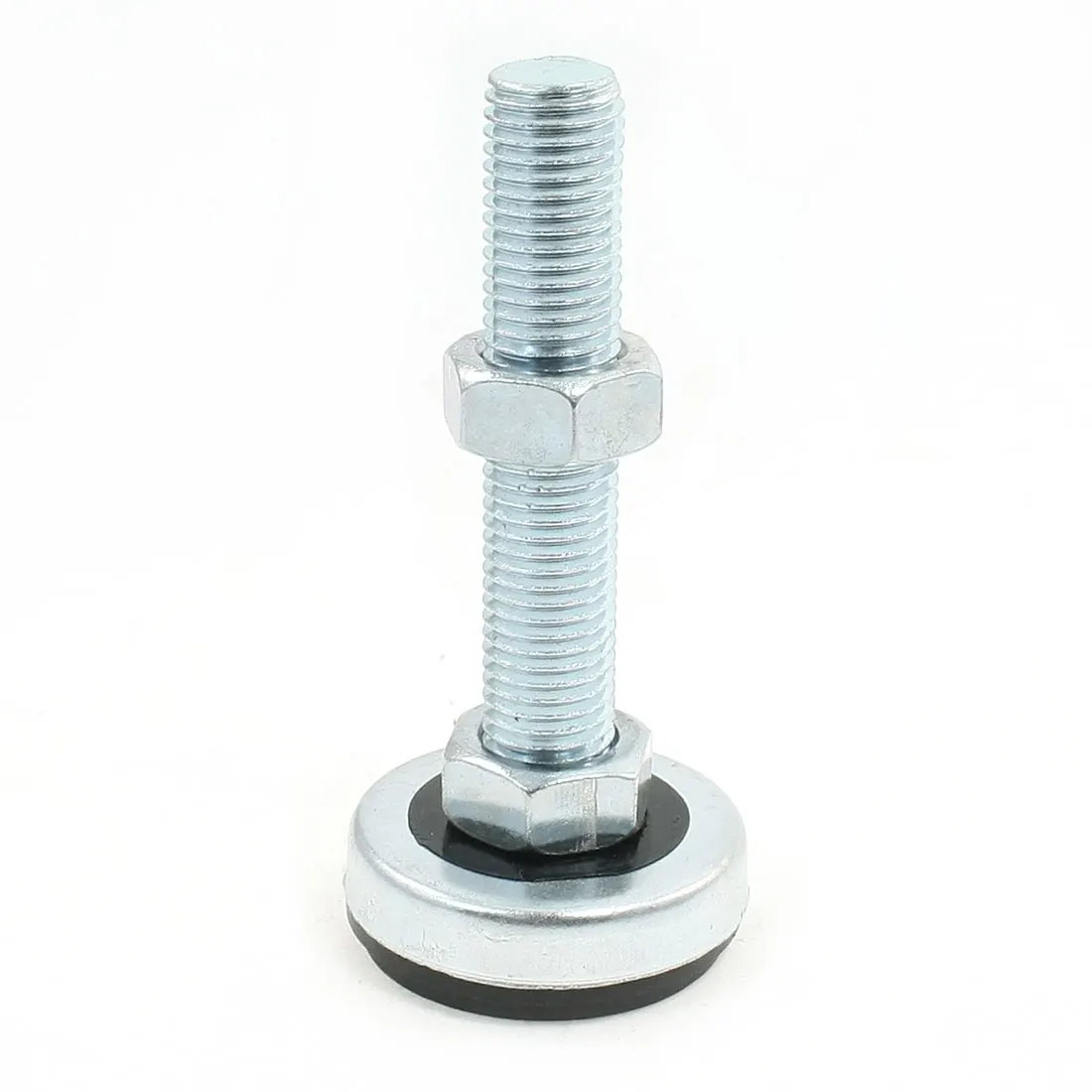

20Mm X 100Mm Thread Black 2.4" Bottom Cap Adjustable Rubber Furniture Glide