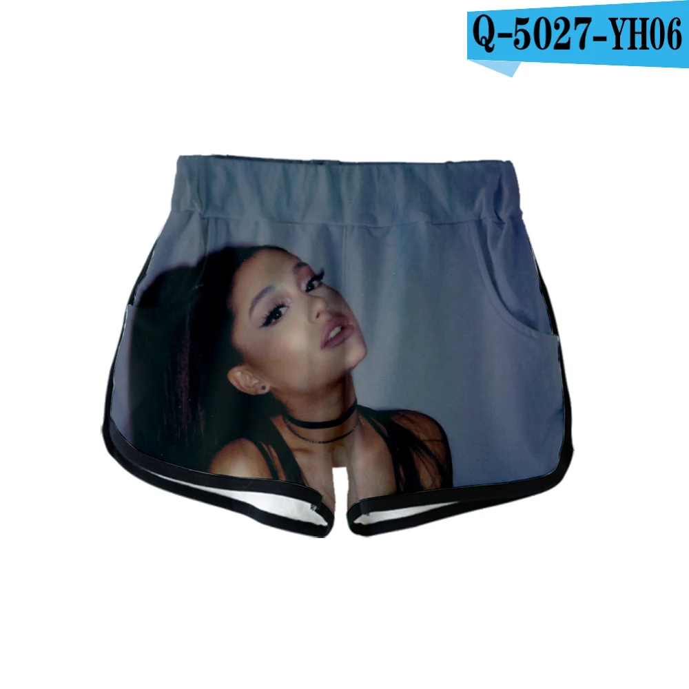 Ariana Grande 3D печатных Лидер продаж для женщин шорты для мода шорты в уличном стиле Новое поступление года обувь девочек повседневное мод - Цвет: Коричневый