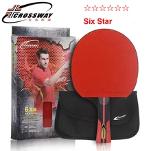 6-Star ракетка для настольного тенниса резиновая ракетка для пинг-понга Masa Tenisi Raketleri ракетка для пинг-понга резиновая ракетка для настольного тенниса с сумкой