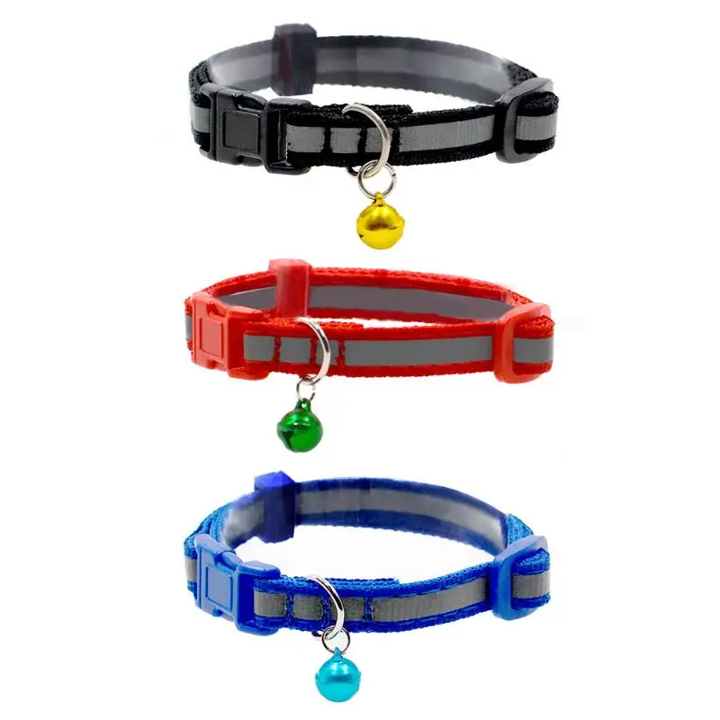 font b Pet b font Collar Dog Collar Cute Cat Puppy Collar Reflective Adjustable Dog