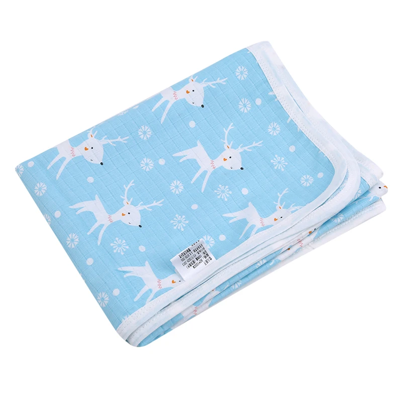 1 шт., новинка, 80*100 см, чистый хлопок, мультяшный принт, Детские муслиновые одеяла, пеленальные одеяла для новорожденных, банное полотенце, полотенце для пеленания