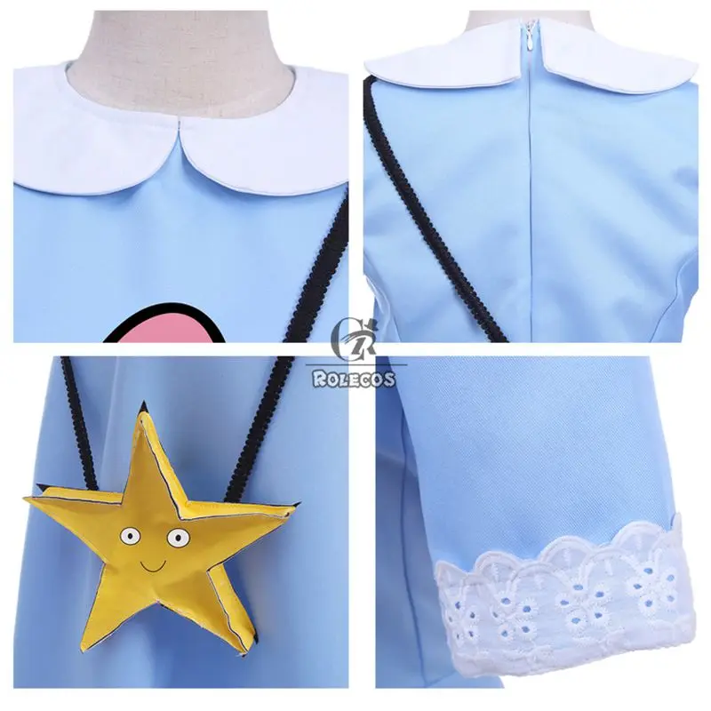 ROLECOS аниме Звезда против сил зла женские костюмы для косплея цвет синий звезда
