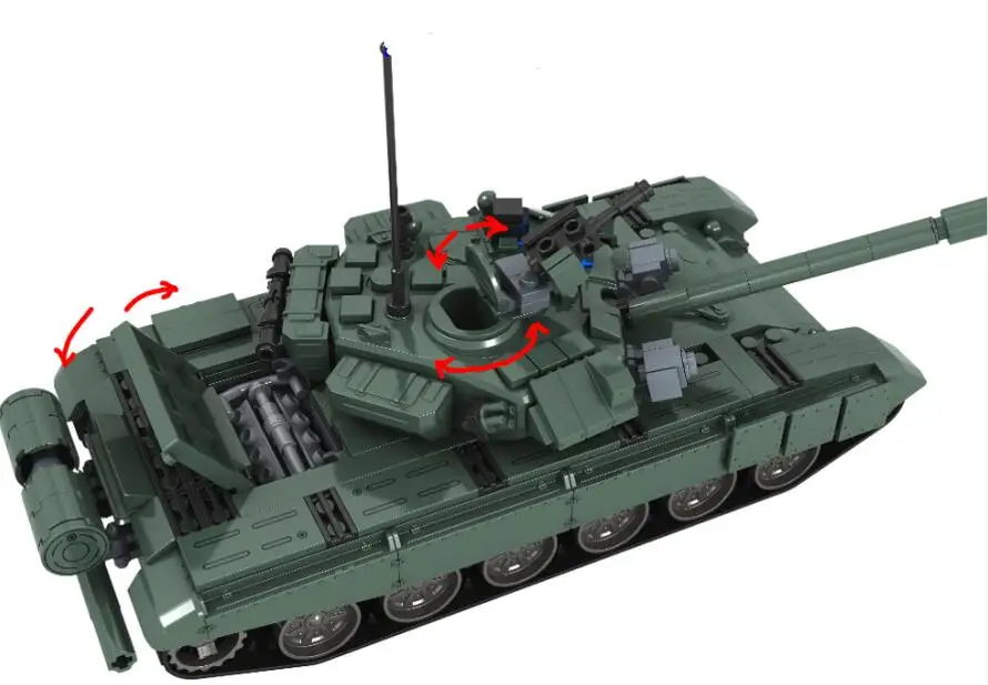 AIBOULLY, новинка, 456 шт., военная Боевая, модель танка, игрушки, Россия, T90A, морской герой, строительные блоки, собранные мини-игрушки