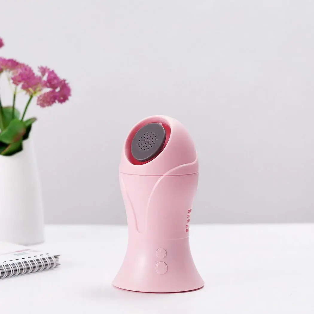 

Mini USB Fan Office Home Portable Electric Laptop Fan Rotation Bladeless Aromatherapy Desk Two Speed Modes White Pink
