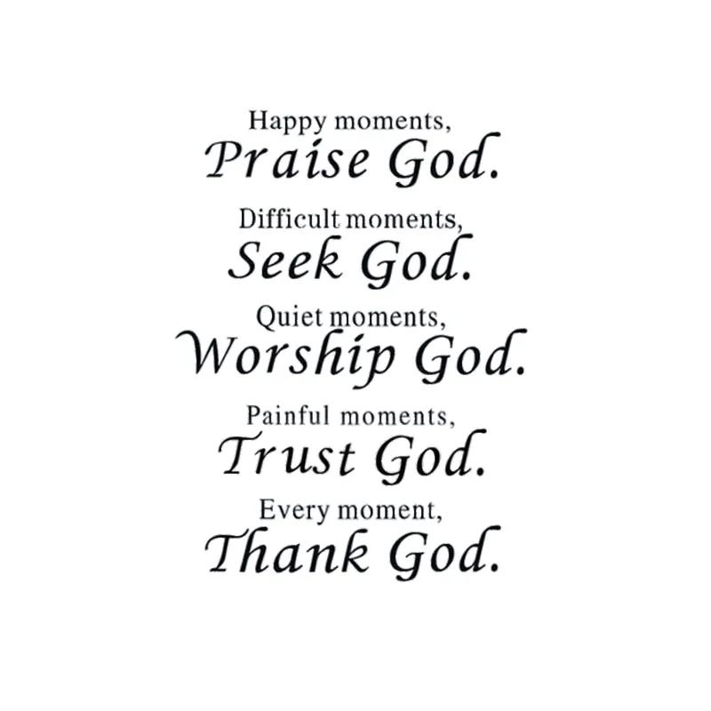 Quote About God Fair Bible Verse Every Moment Thank God Wall Quote Sticker Living Room Quote About God Inspiration Bible Verse Every Moment Thank God Wall Quote Sticker Living Room