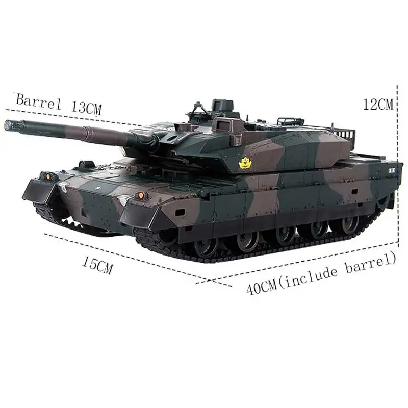 Remote Control Tank Rechargeable Remote Control Tank 40CM Camouflage RC Tank 9CH 27Mhz Infrared Electric Toys