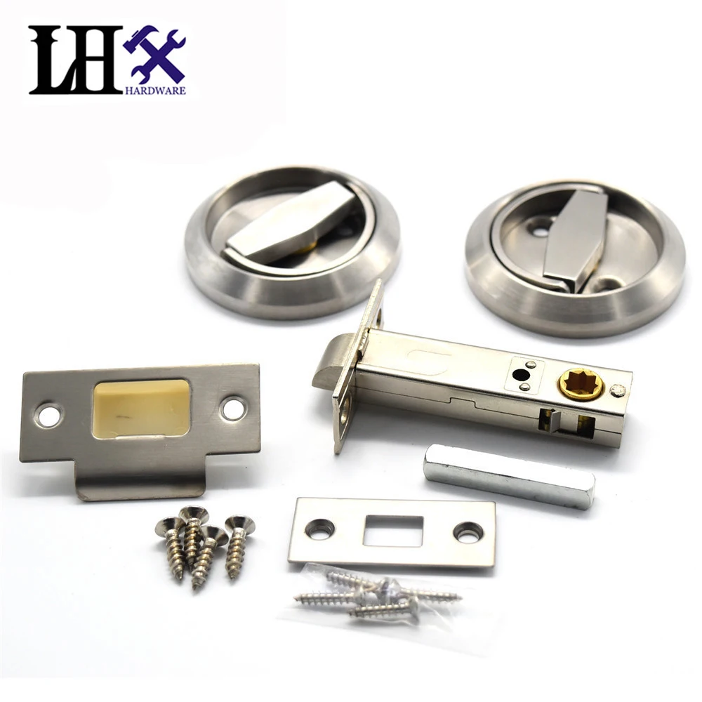 LHX CMMS242 Hardware Round Handle Interior Office Door Lock Keyless ...