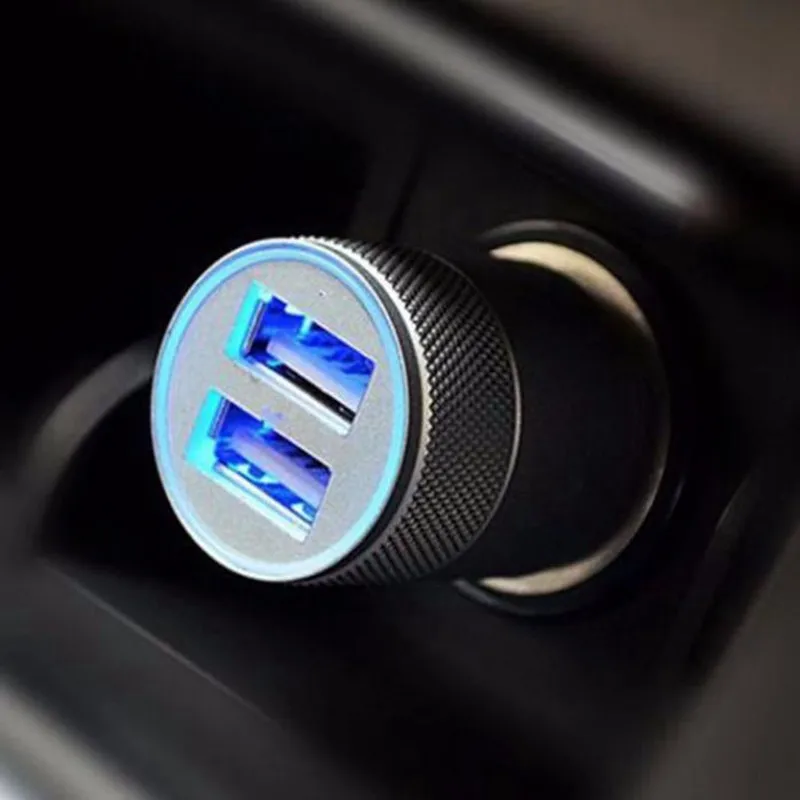 Стильный Мини-дизайн Универсальный двойной USB двойной порт Автомобильный прикуриватель зарядное устройство адаптер вилка Быстрая зарядка# MY