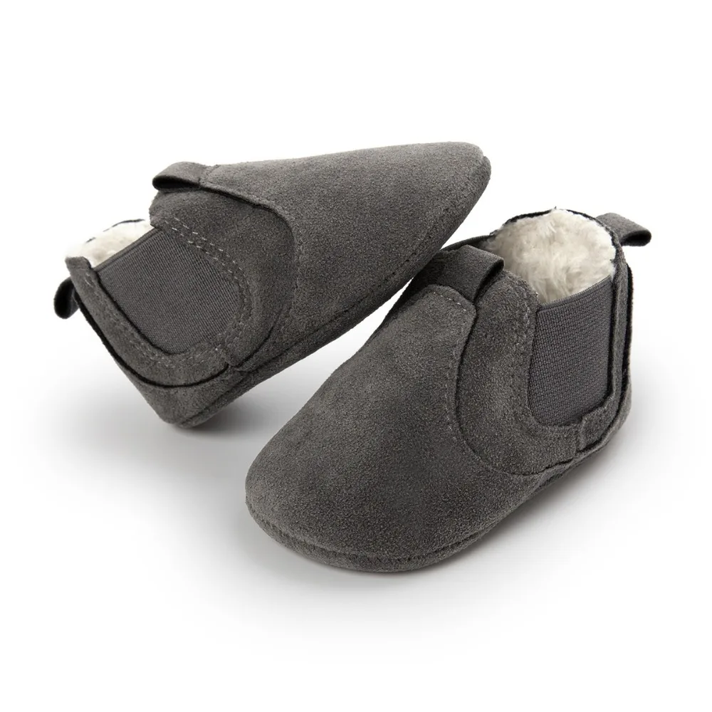 Горячая Распродажа 2017 детские зимние теплые ботинки, для тех, кто только начинает ходить, с мехом, на резиновой подошве из искусственной