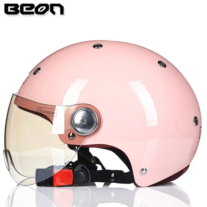 BEON B-103 шлем с открытым лицом E-BIKE moto cascos шлем винтажный скутер capacete moto rbike летний мотоциклетный rcycle шлем - Цвет: 15