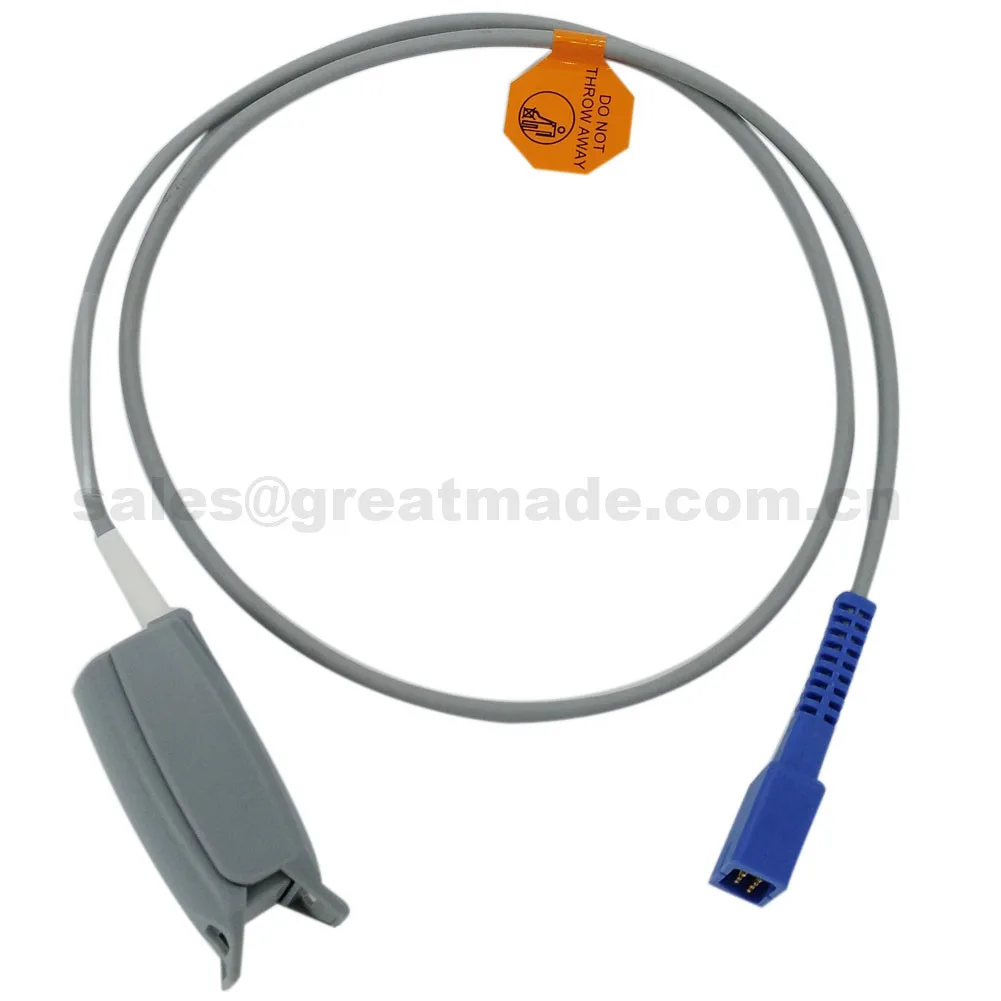 

Fully compatibl all models with Oximax technology replacement of DS-100A Adult finger clip sensor DB9 male-9pin L=1m OXIMAX Tech
