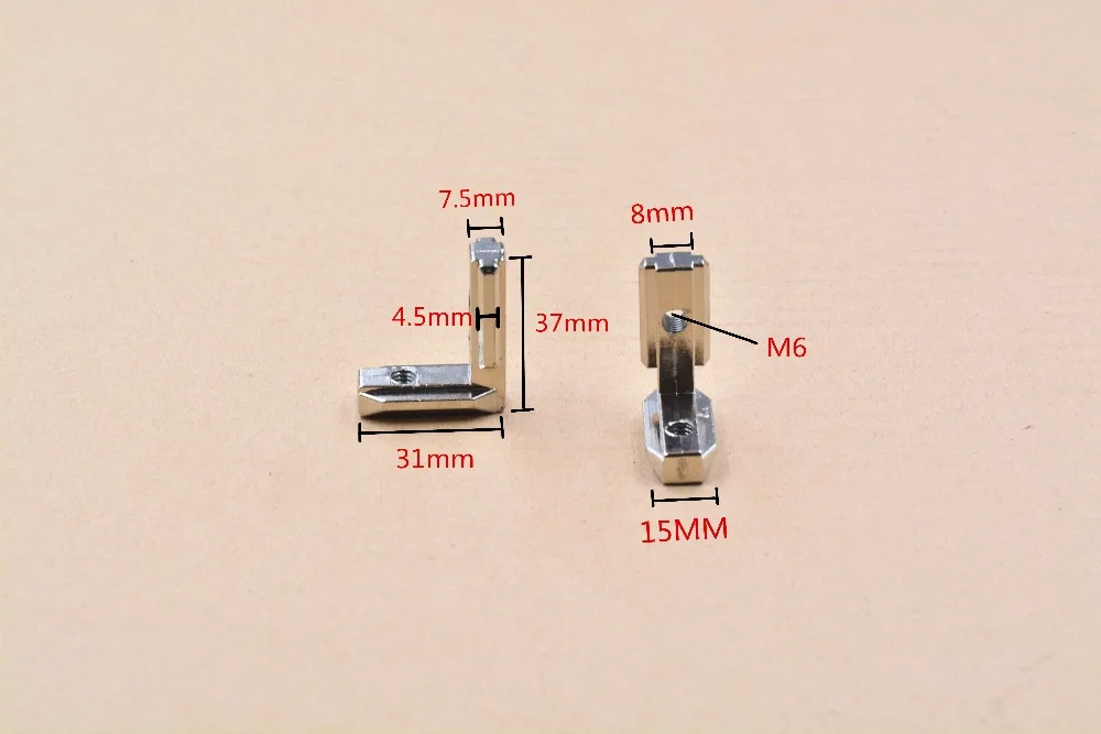Т-образной формы L Тип 90 градусов 3030 алюминиевый профиль внутренний кронштейн угловой разъем с винтами M5 M6 1 комплект